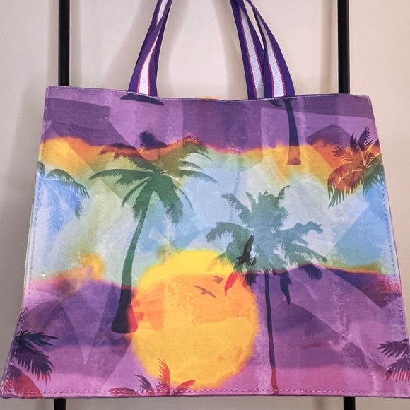 TWIG & ARROW Tote Bag VACAY Tropical Print - Picture 3 of 8